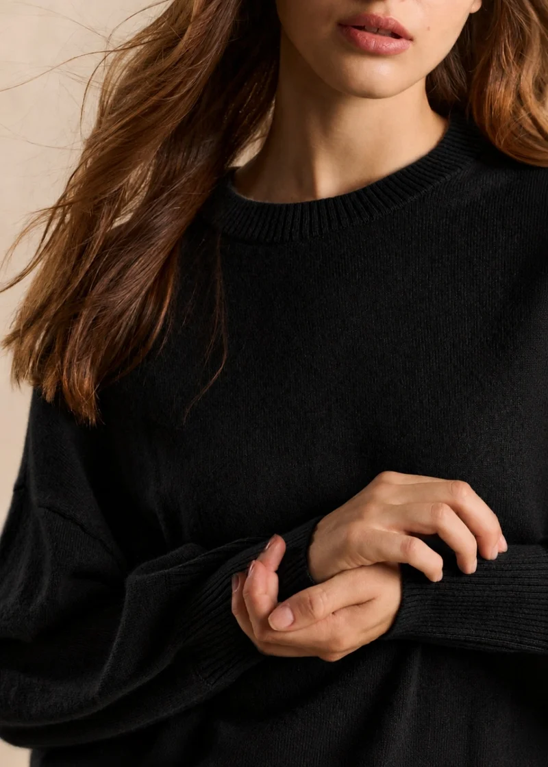Pull cachemire coupe ample