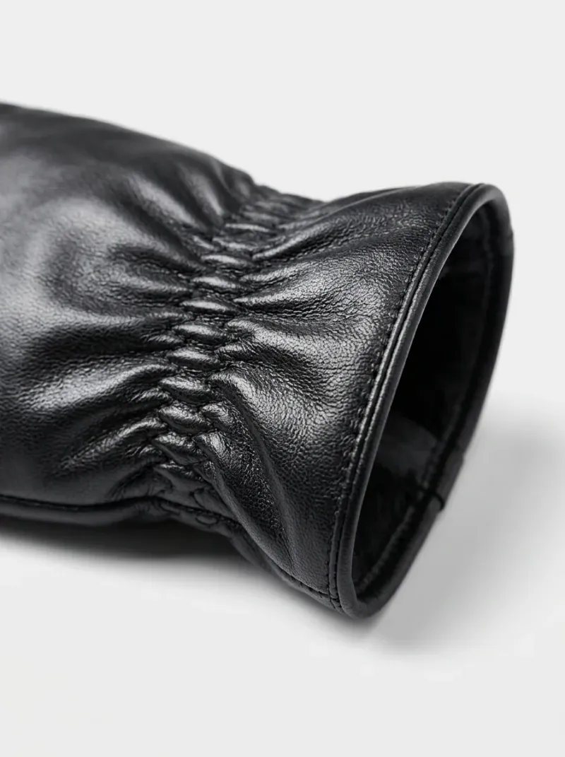 Gant cuir véritable laine mouton homme allure formelle