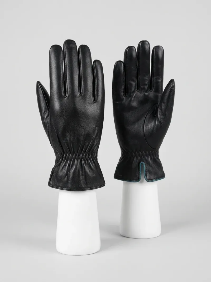 Gant cuir véritable laine mouton homme allure formelle
