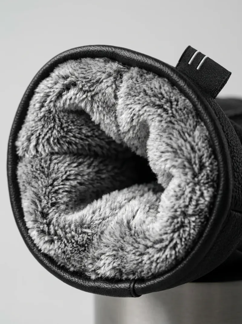 Gant cuir laine mouton homme robuste hivernal