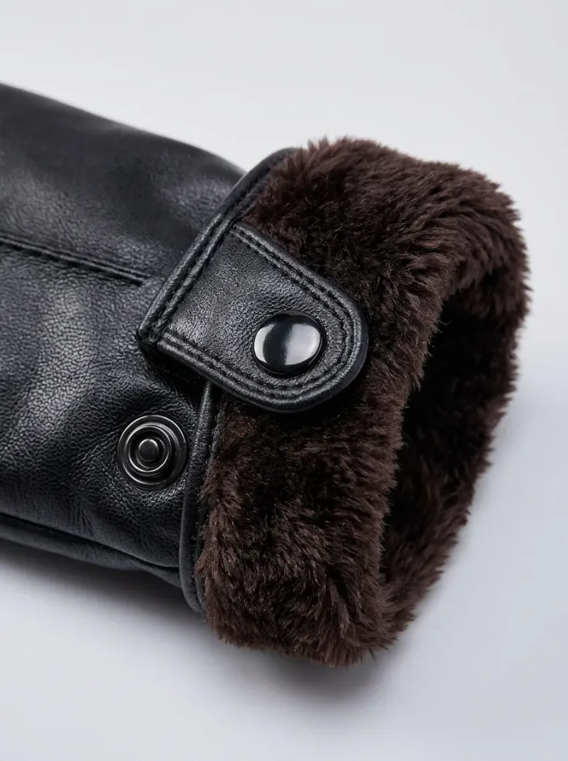 Gant cuir véritable conduite ergonomique luxe homme