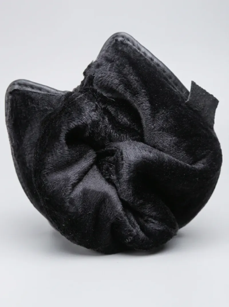 Gant cuir véritable homme matelassé doublure laine
