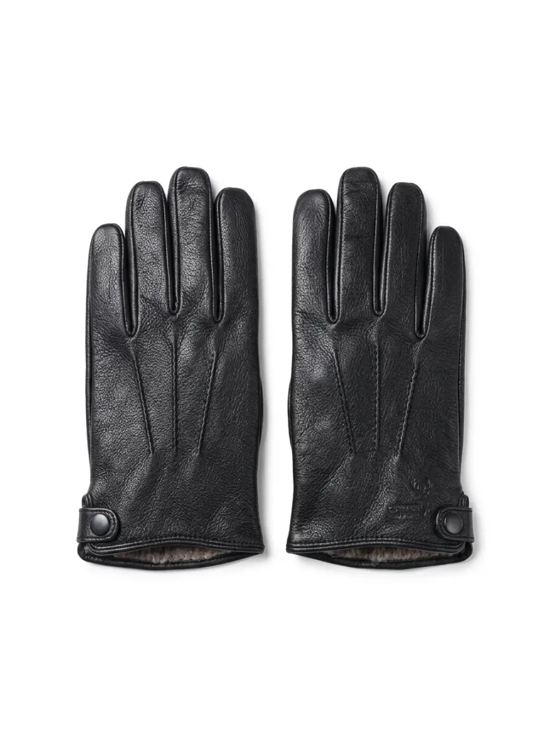 Gant cuir pilote homme conduite hivernale isolant