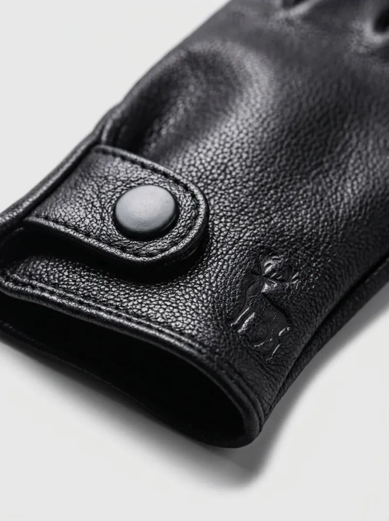 Gant cuir pilote homme conduite hivernale isolant