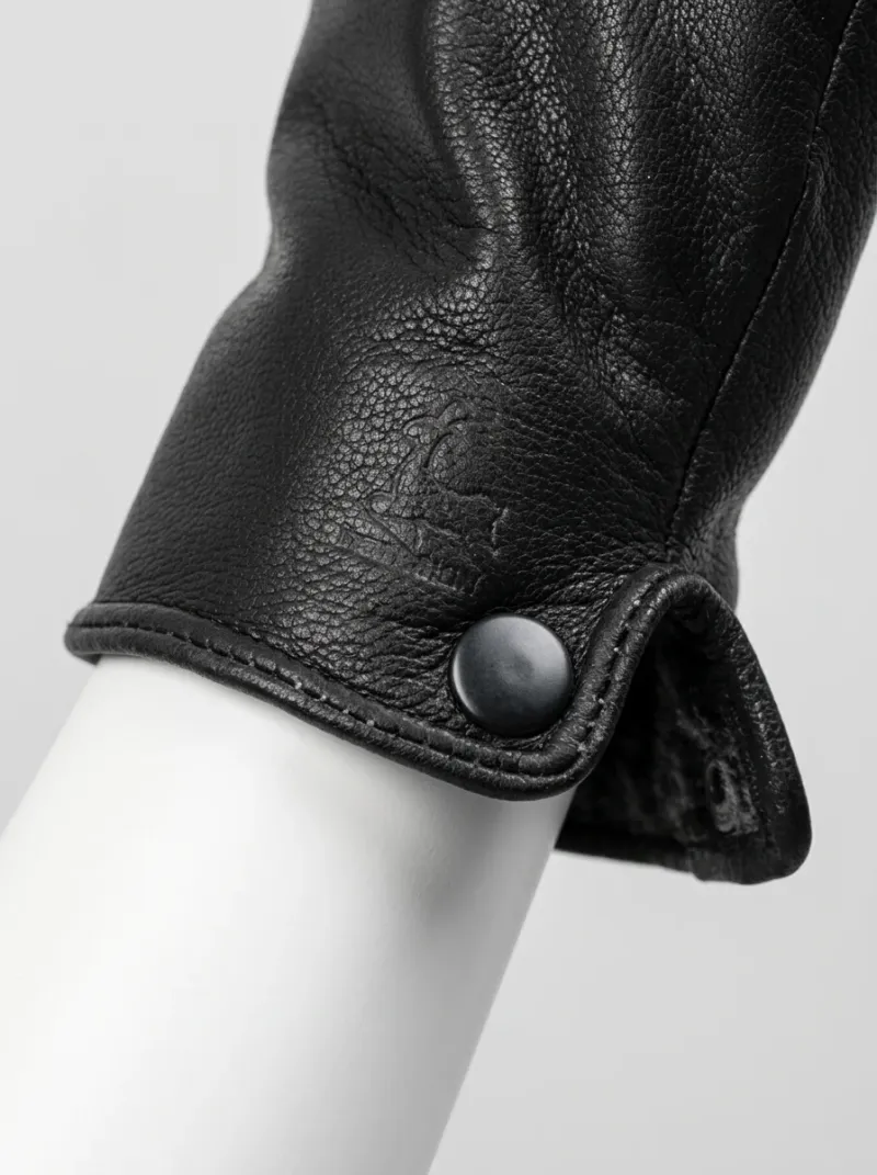 Gant cuir pilote homme conduite hivernale isolant