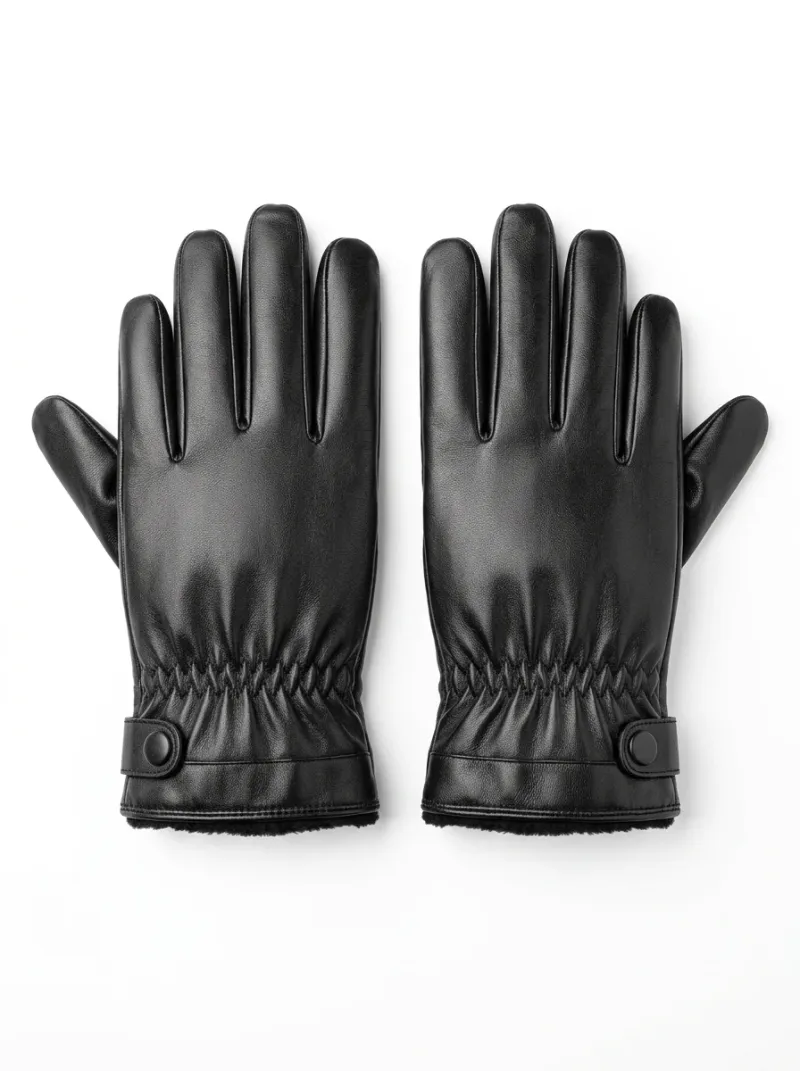 Gant cuir véritable homme discret tactile élégant