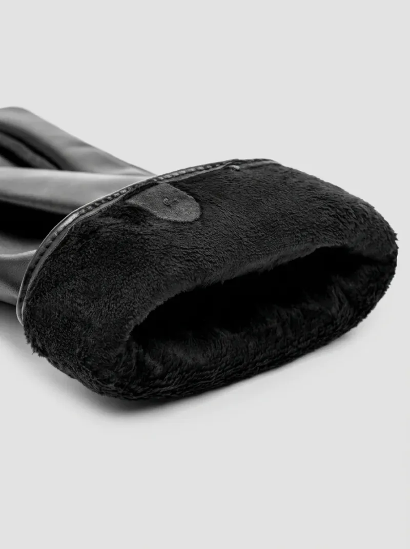Gant cuir véritable homme discret tactile élégant