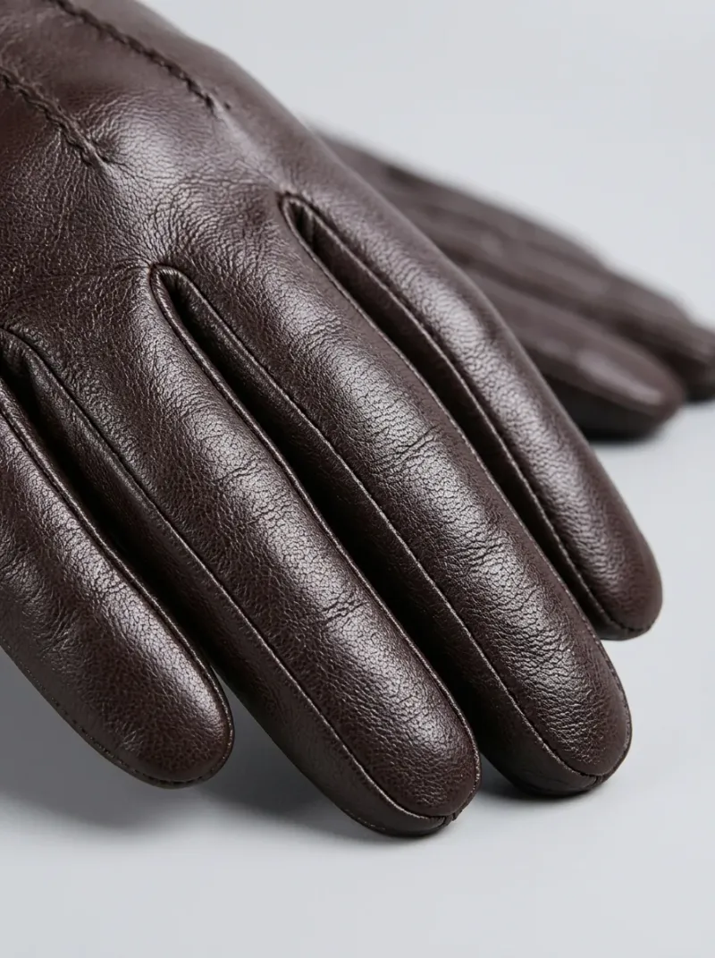 Gant cuir véritable doublure laine mouton homme hiver