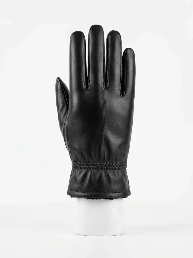 Gant cuir véritable tactile homme hiver raffiné