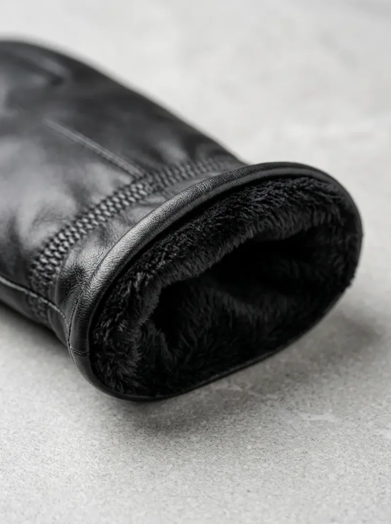 Gant cuir véritable tactile homme hiver raffiné