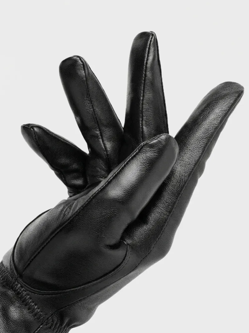 Gant cuir véritable tactile homme hiver raffiné