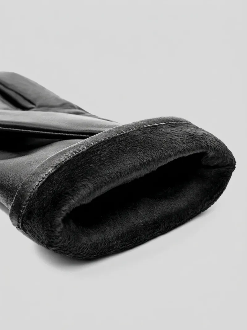 Gant cuir véritable tactile homme hiver raffiné