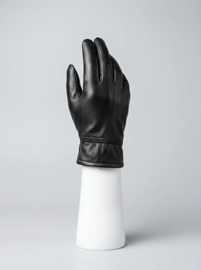 Gant cuir véritable tactile homme hiver raffiné