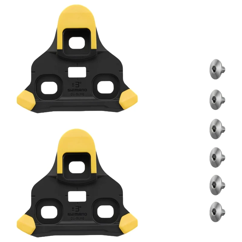Cales Shimano SPD-SLR jaune CL-SL110 - 6 degrés