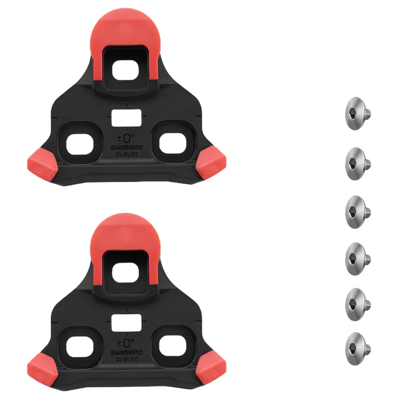 Cales Shimano SPD-SLR rouge CL-SL100 - 0 degré