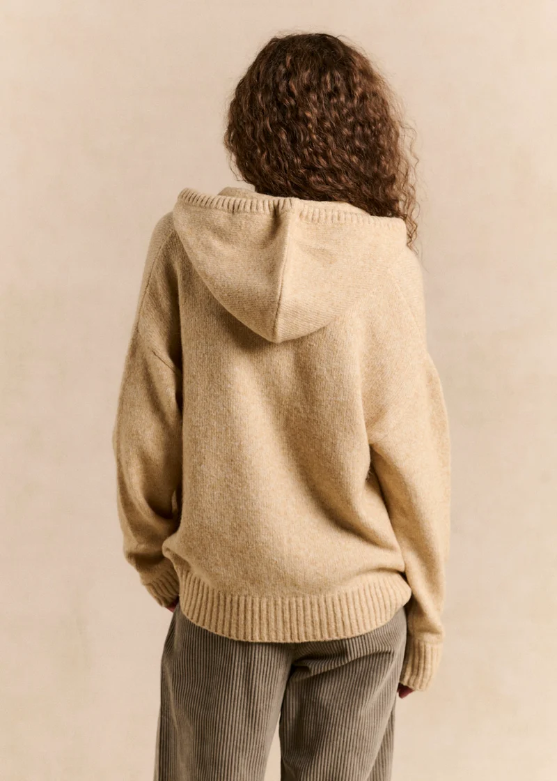 Gilet ample à capuche