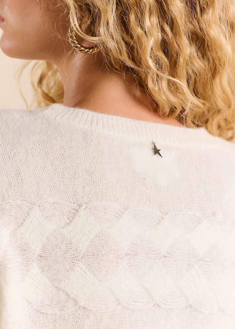 Pull maille torsadée