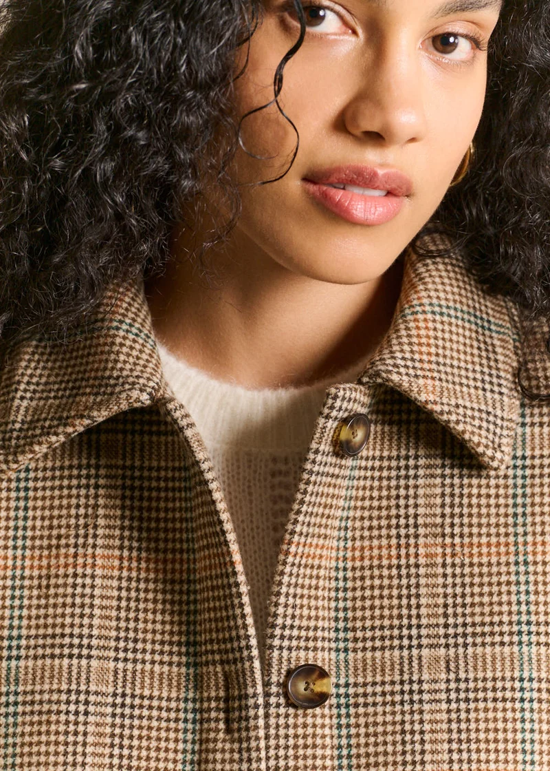 Veste chemise à carreaux
