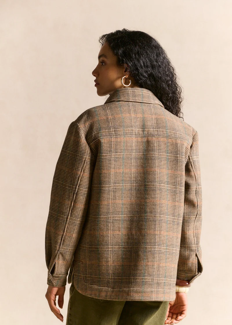 Veste chemise à carreaux
