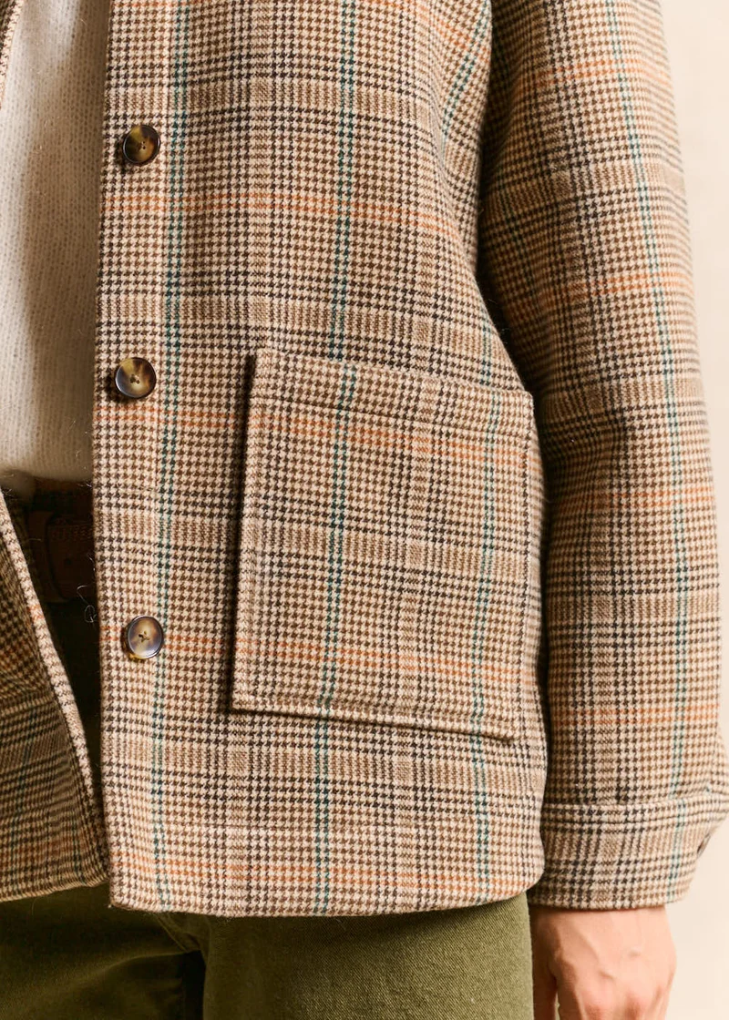 Veste chemise à carreaux