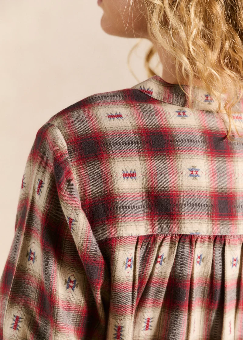 Chemise à carreaux en coton