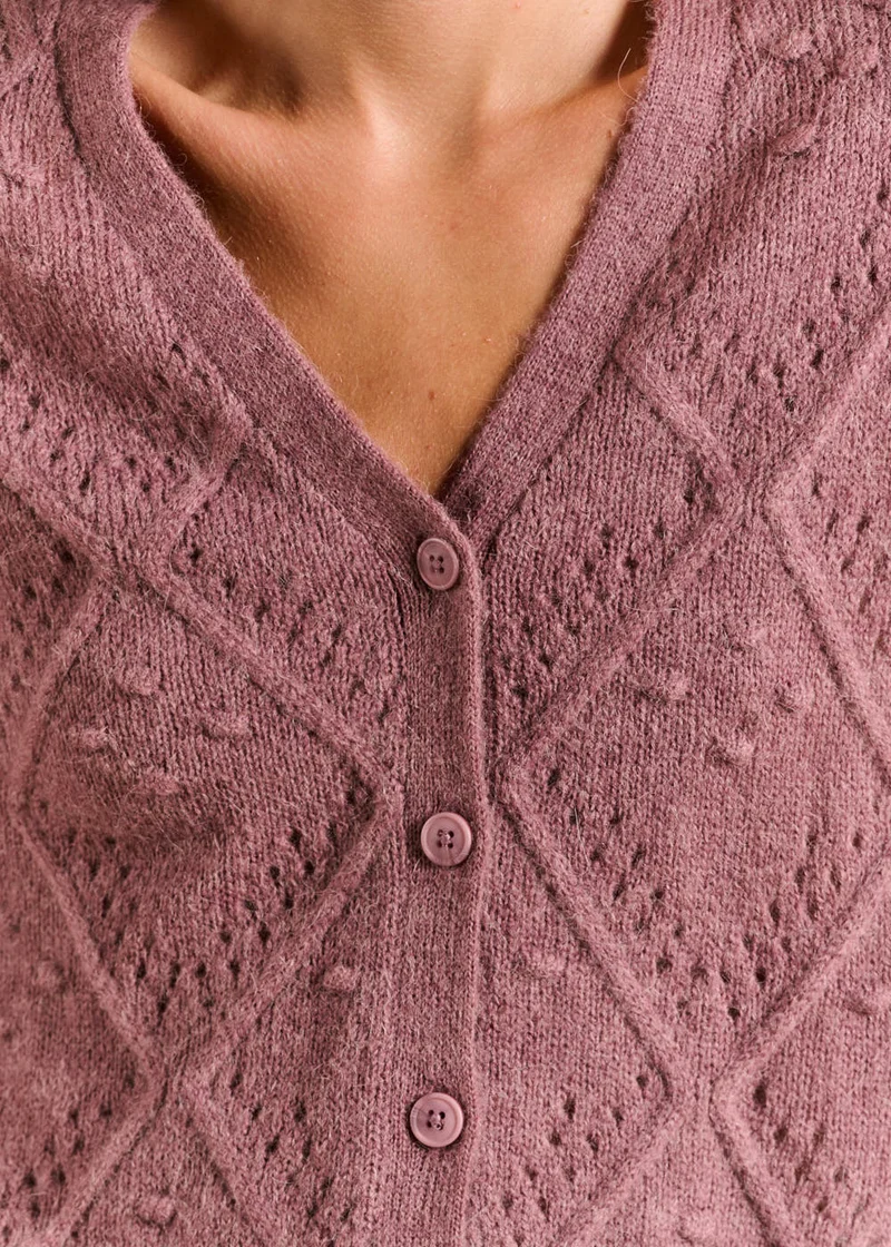 Gilet motif losange
