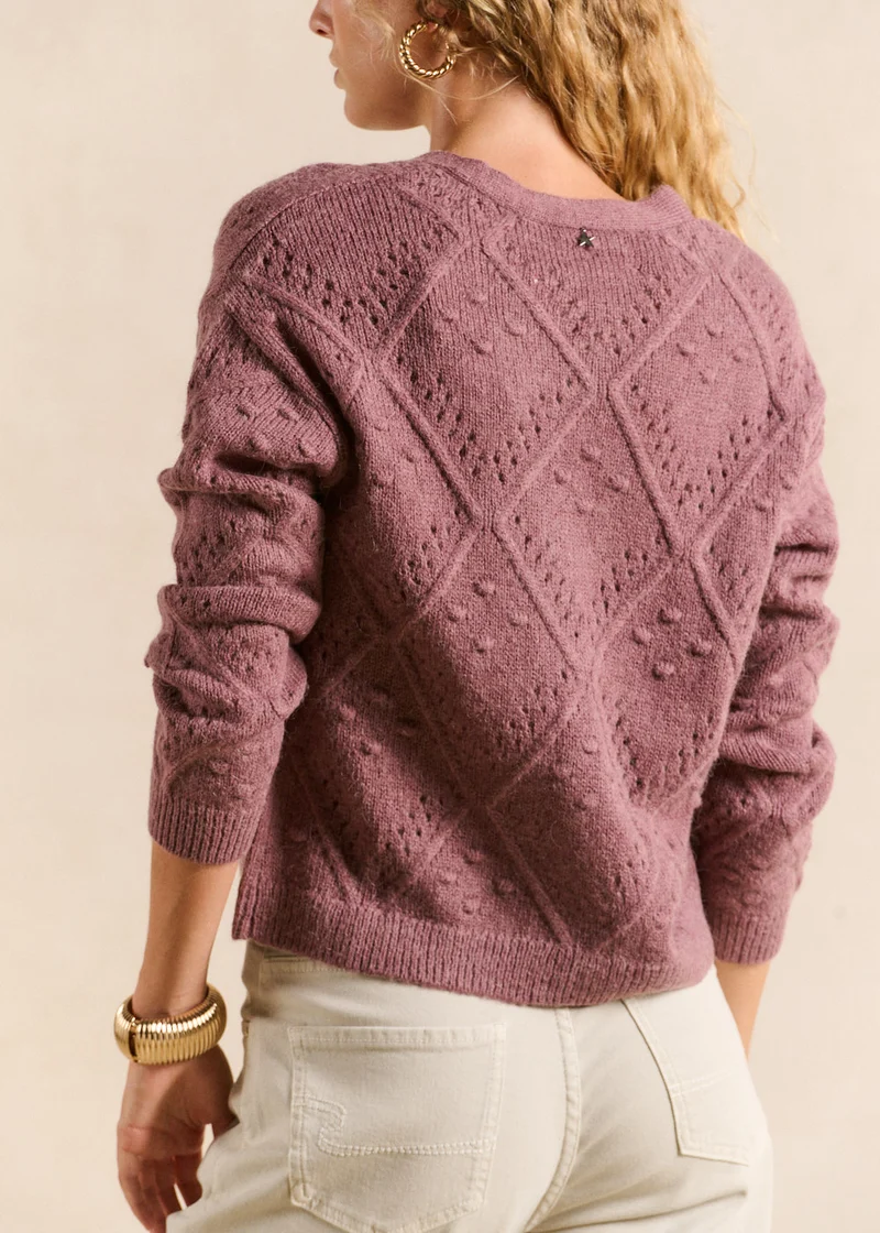 Gilet motif losange