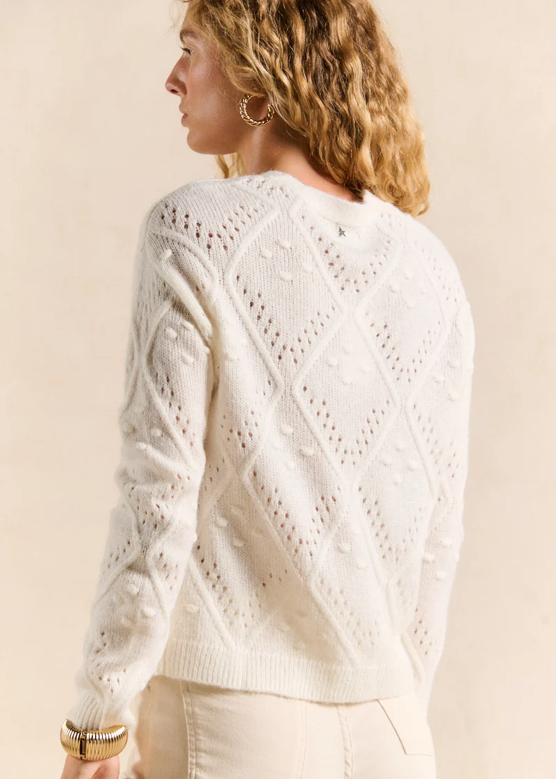 Gilet motif losange
