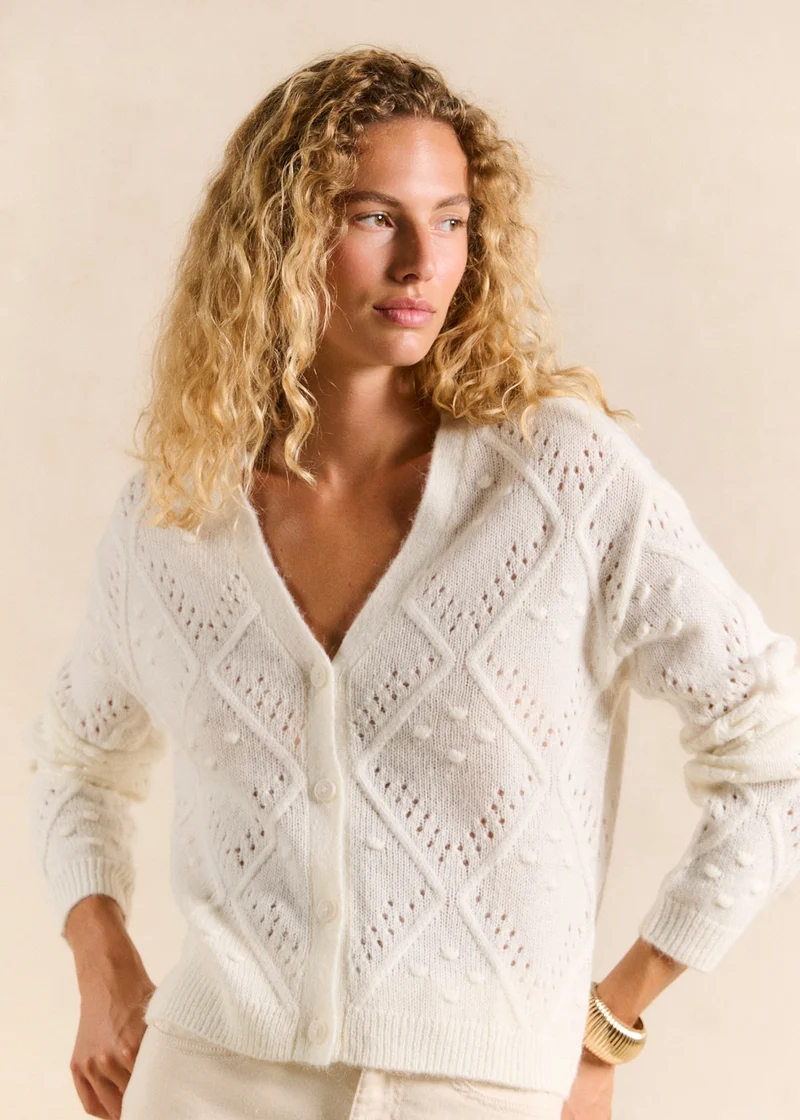 Gilet motif losange