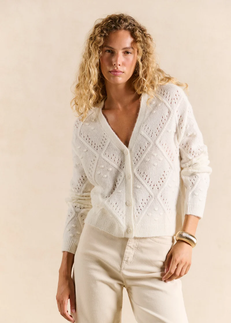 Gilet motif losange