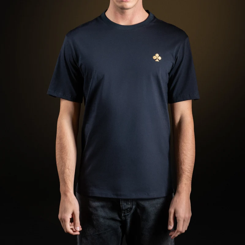 Navy Blue Cotton T-shirt
