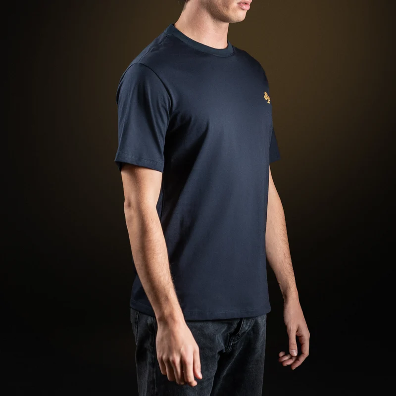 Navy Blue Cotton T-shirt