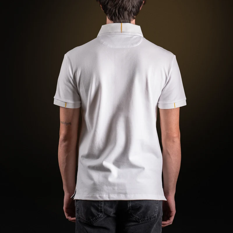 White Cotton Piqué polo shirt