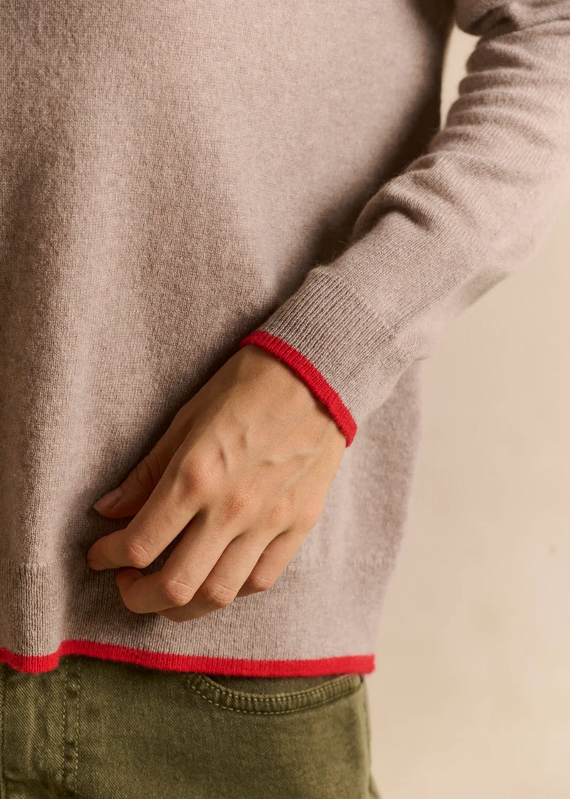 Pull col V en cachemire
