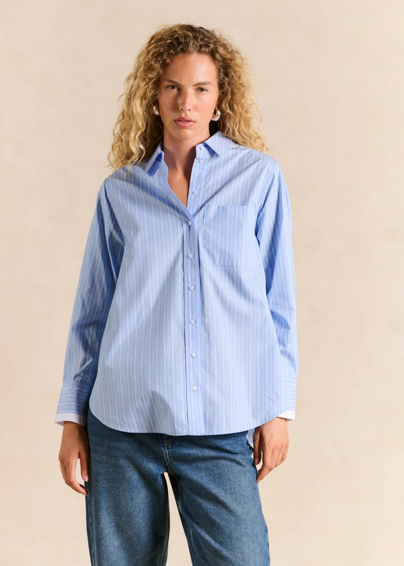 Chemise rayée oversize
