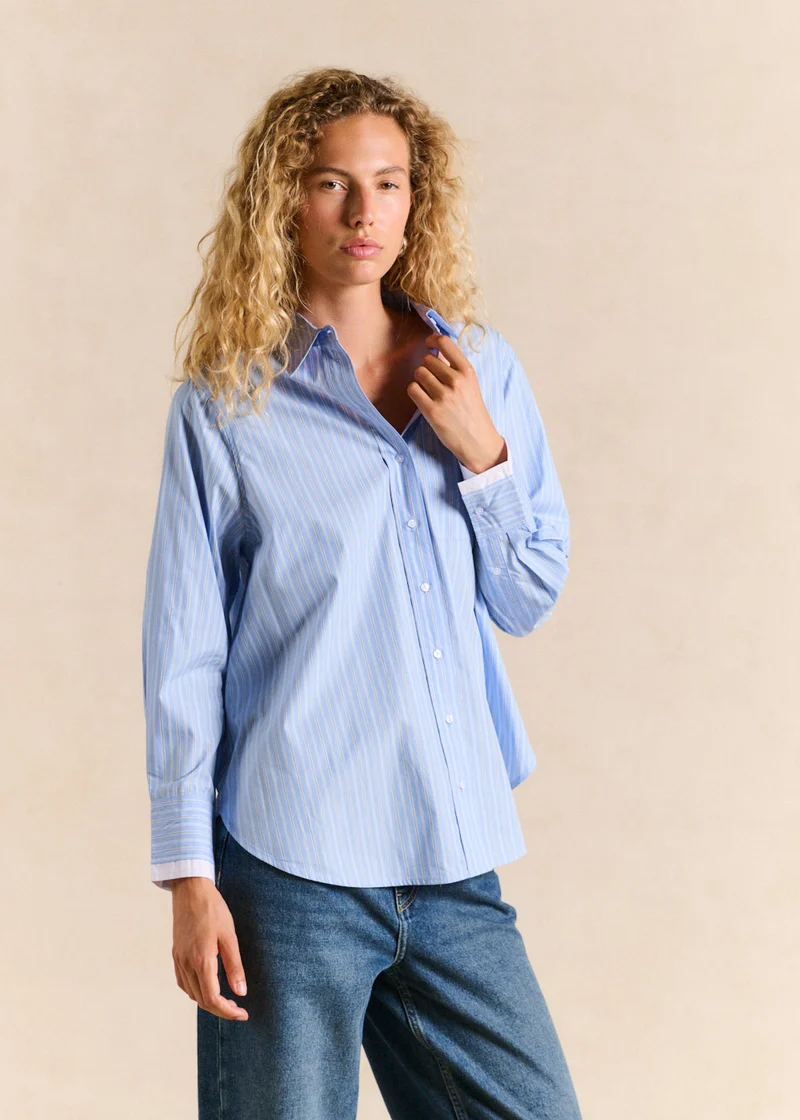 Chemise rayée oversize