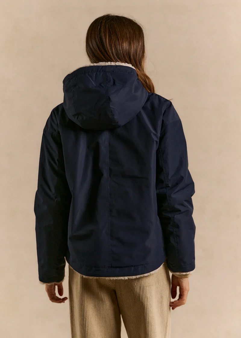 Parka courte réversible