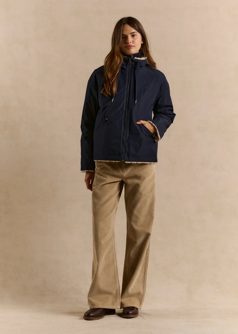 Parka courte réversible