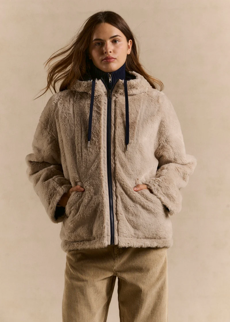 Parka courte réversible