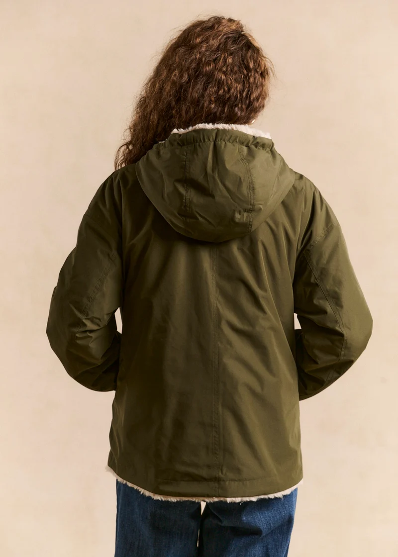 Parka courte réversible
