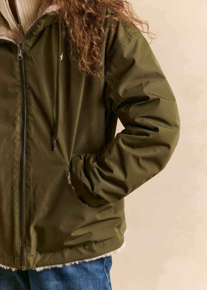 Parka courte réversible