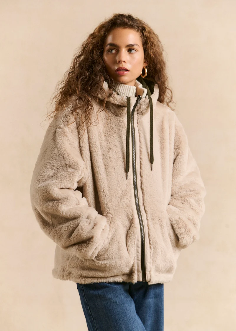 Parka courte réversible