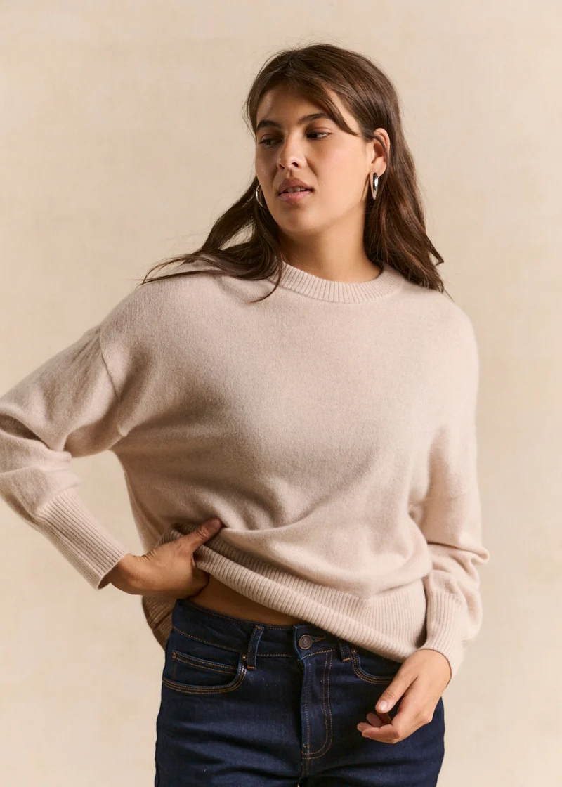 Pull cachemire coupe ample
