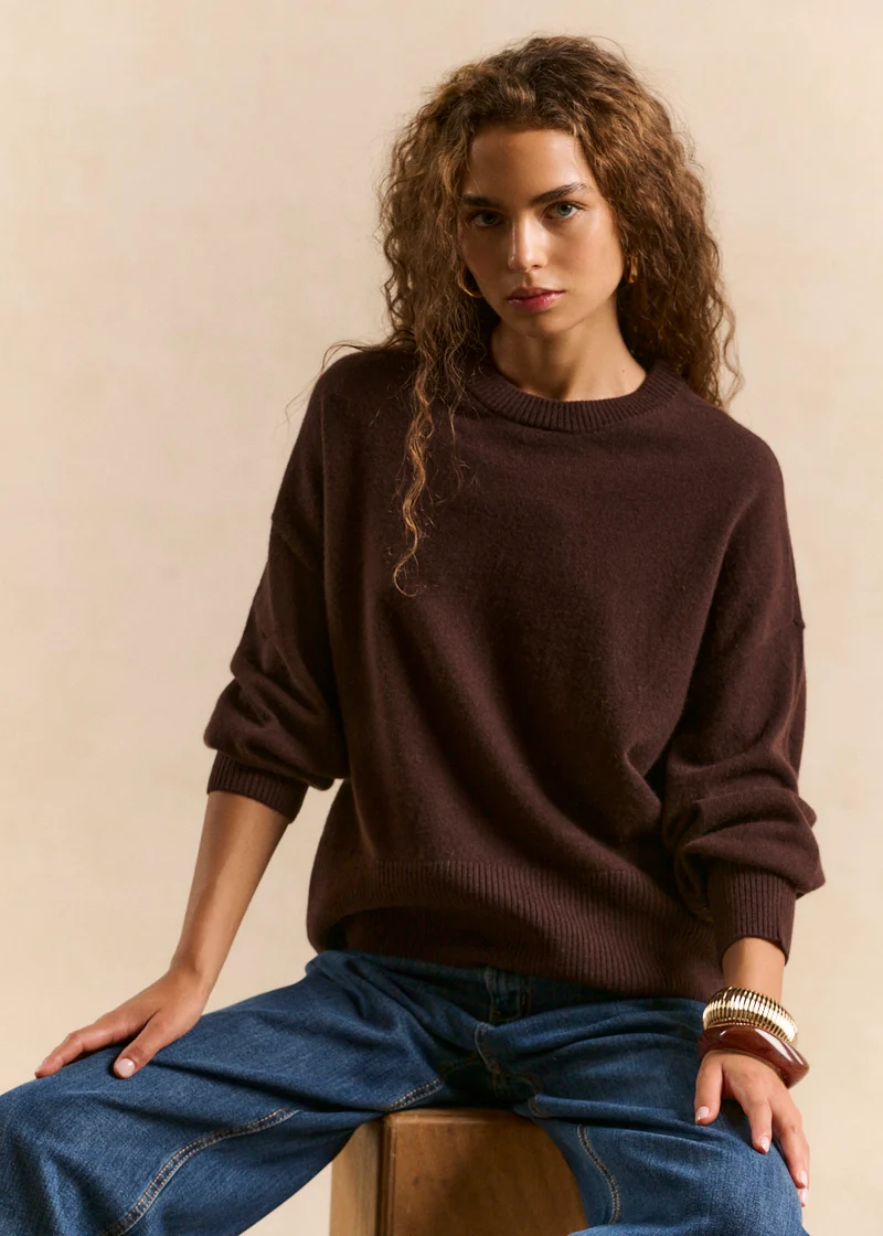 Pull cachemire coupe ample
