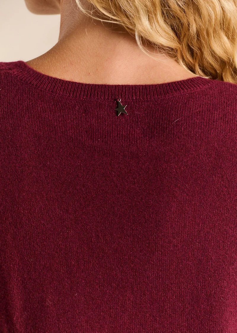 Pull cachemire col V ample