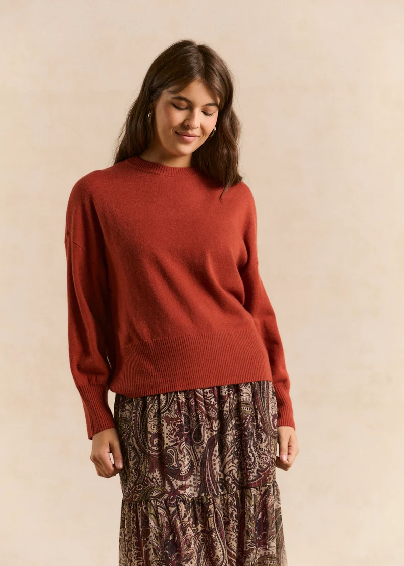 Pull cachemire coupe ample