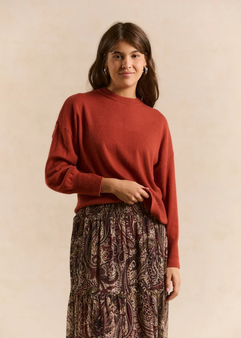 Pull cachemire coupe ample