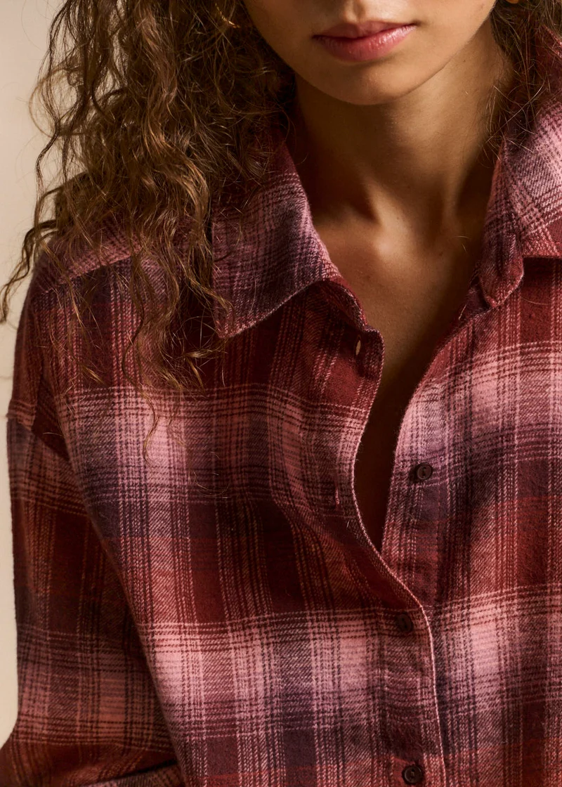 Chemise à carreaux