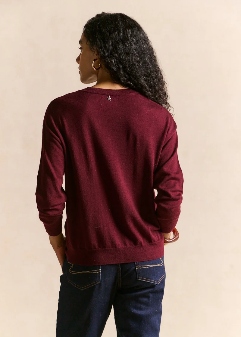 Pull col rond en laine