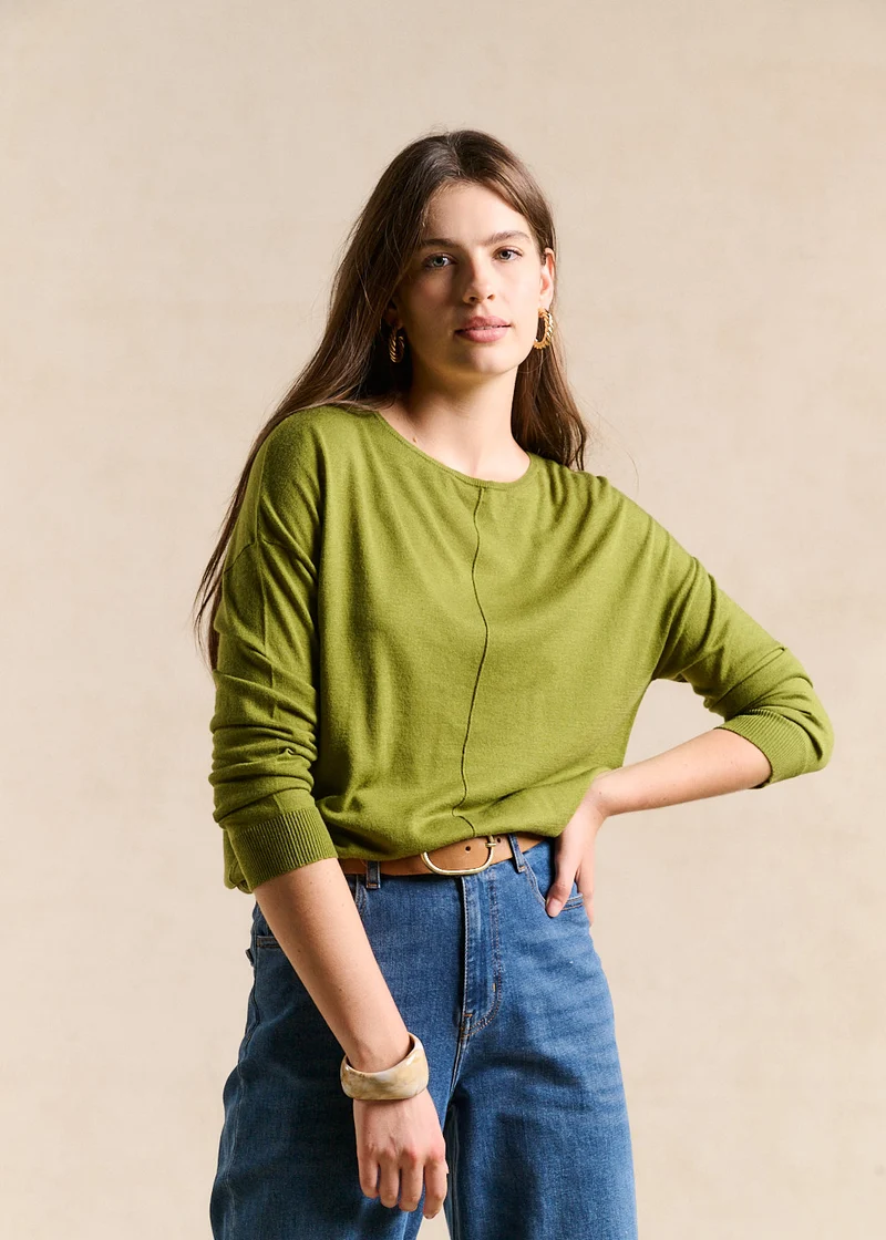 Pull col bateau oversize